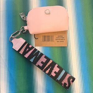 Steve Madden Barisa Chalk Pink Zip Pouch with Wristlet